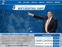 Tablet Screenshot of creightonmensbasketballcamps.com